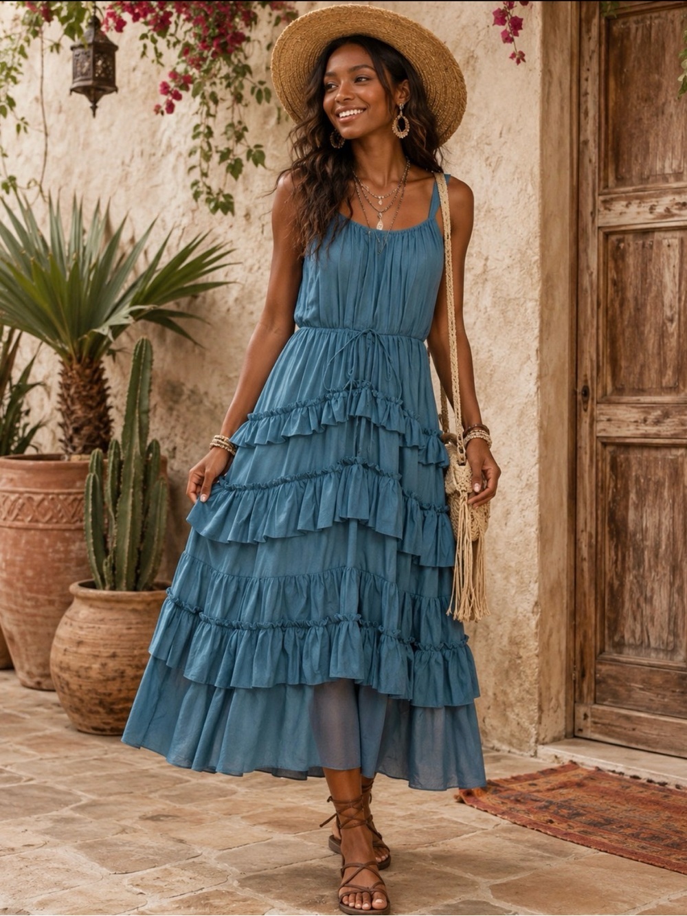 CINQ A SEPT
Kandra Tiered Skirt Maxi Dress Size 4